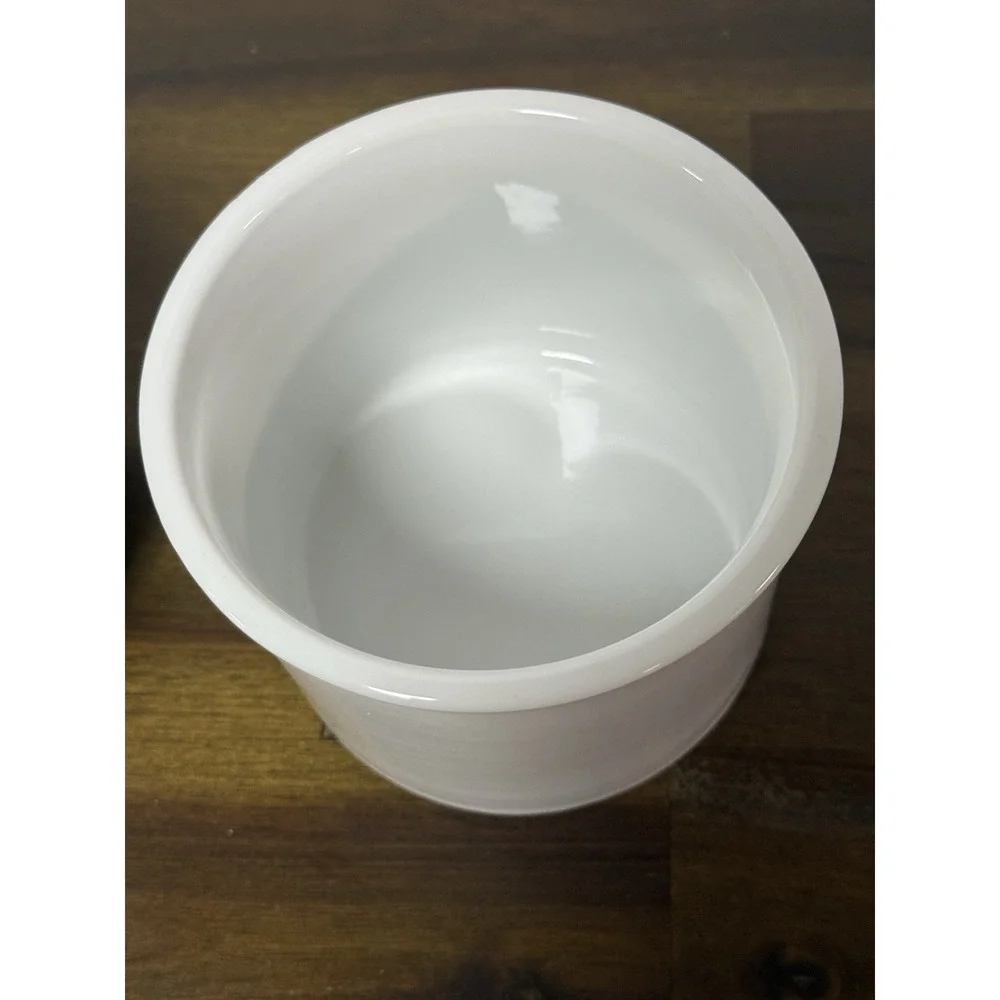 Vintage White Ceramic French Butter Bell Crock